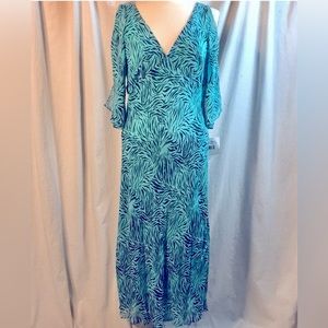 🎁NWT Nicole Miller Silk Zebra Dress 12🎁